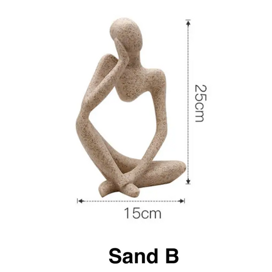 Nordic Thinker Figurine Abstract Home Decor