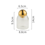 Transparent Glass Sealed Storage Jar