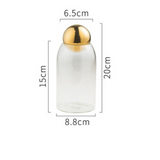 Transparent Glass Sealed Storage Jar