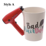 Hair Dryer Ceramic Coffee Mug 400ml