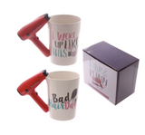 Hair Dryer Ceramic Coffee Mug 400ml