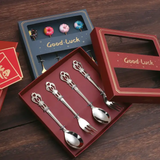4PCS Donut Candy Cutlery Set with Gift Box