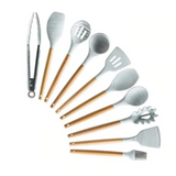 11Pc Silicone Cooking Utensils Set with Box