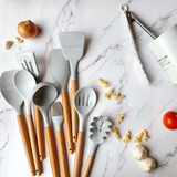 11Pc Silicone Cooking Utensils Set with Box