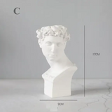 Resin Human Head Portrait Vase Planter