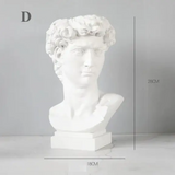Resin Human Head Portrait Vase Planter