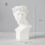 Resin Human Head Portrait Vase Planter