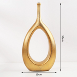 Hollow Out Ceramic Flower Vase Decor