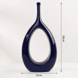 Hollow Out Ceramic Flower Vase Decor