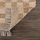 Ionut Checkered Jute Area Rug