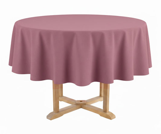 Vintage Red Round Tablecloth