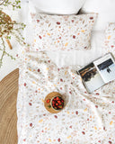 Meadow print linen sheet set (4 pcs)