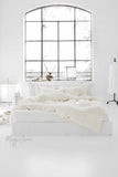 White wide medium weight linen fabric