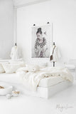 White wide medium weight linen fabric