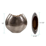 Baniff Jagged Edged Disc Vase- Medium