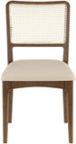 Atrium - Upholstered Seat Dining Chair With Brushed Brown Base (Set of 2)