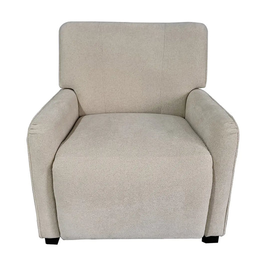 Wholesale Modern Tight Back Upholstered Recliner, Beige