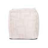 Tall Square Indoor/Outdoor Pouf Syros Natural