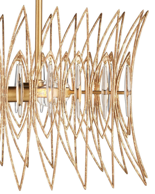 Marquise Oval Gold Chandelier
