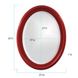 George Mirror - Glossy Red