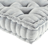 Square Large Pillow Seating Floor Cushion, Grey