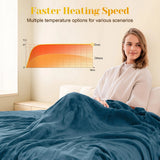 Heated Blanket Twin Size, Heating Electric Throw Blanket
