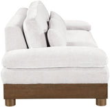 Turin - Chenille Fabric Upholstered Modular Sectional - Cream