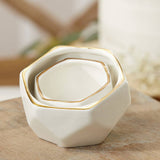 Geometric Ceramic Planter - Small & Medium (Set of 2)