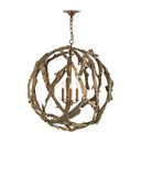 Driftwood Orb Chandelier