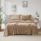 Micro Plush Solid Sheet Set, Taupe