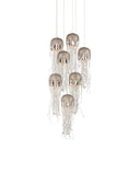Medusa 7-Light Round Multi-Drop Pendant
