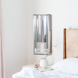 Faceted Mirror Wall Sconce