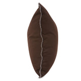 24 x 24 Outdoor Pillow with Dec Cord- Seascape Chocolate- Poly Insert