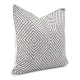 24 x 24 Outdoor Pillow Helm Pewter- Poly Insert