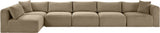 Shaggy - Fabric 6 Piece Modular Sectional