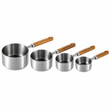 Silver Stainless Steel Measuring Cups Set