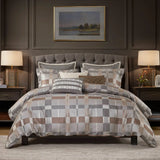 Wholesale 300GSM Multi-Color Jacquard Oversized Comforter Set, Taupe