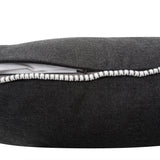 20 x 20 Outdoor Pillow with Dec Cord- Seascape Charcoal- Down Alternative Insert