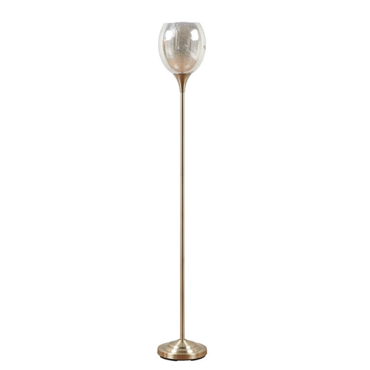 Frosted Glass Bronze Floor Lamp