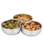 Sol Living Interlocking Stainless Steel Bowls 3 Pc