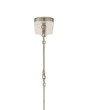Grand Lotus Oval Silver Chandelier