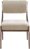 Bastille - Upholstered Dining Side Chair (Set of 2) - Bronze Frame