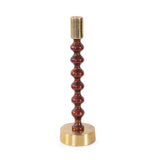 Sharma Crimson Gold Rounded Candlestick- Tall
