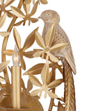 Aviary Gold Wall Sconce, Right