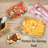 Moss & Stone 3-Piece Glass Food Storage Container Set