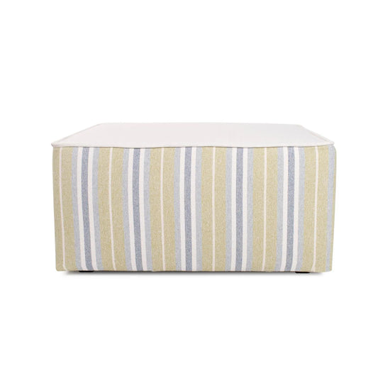 Indoor/Outdoor Universal Square Ottoman Dune Moss