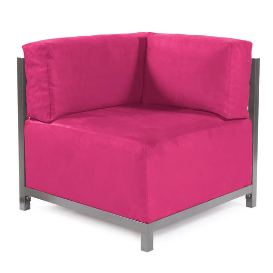 Axis 2pc Sectional Regency Fuchsia Titanium Frame