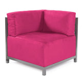 Axis 2pc Sectional Regency Fuchsia Titanium Frame