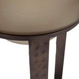 Bronze Bungoma Glass Candle Hurricane in Metal Stand- Tall