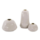 Christana Concaved Ceramic Vase- Tall